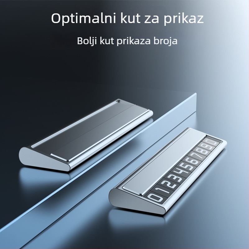 Metalna privremena pločica za parkiranje autom, Naboo Road, model BQ, skrivenog tipa, unutarnja dekoracija vozila