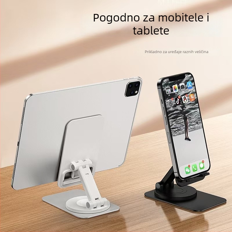 Stolni stalak za telefon i tablet – univerzalno, materijal plast i aluminijska legura, univerzalna kompatibilnost, mogućnost prilagodbe