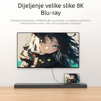 USB4 USB-C kabel za podatke, 40Gbps, 8K video, 240W brzo punjenje, CCC certificirano