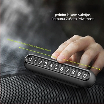 Privremena pločica za parkiranje s magnetskim držačem, model X07, materijal plastika, porijeklo Shenzhen, mogućnost ispisa logotipa