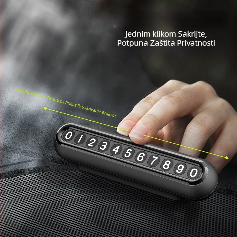 Privremena pločica za parkiranje s magnetskim držačem, model X07, materijal plastika, porijeklo Shenzhen, mogućnost ispisa logotipa