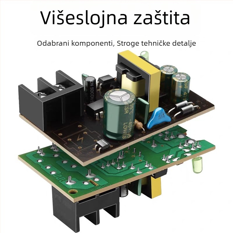 Vanjsko napajanje za nadzor, 12V 2.5A 24W, zidna montaža, prekidačko napajanje, za mrežnu HD kameru