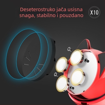 Auto držač za telefon s magnetskom podlogom i usisnom bazom — Paifan, univerzalna kompatibilnost, plastična konstrukcija