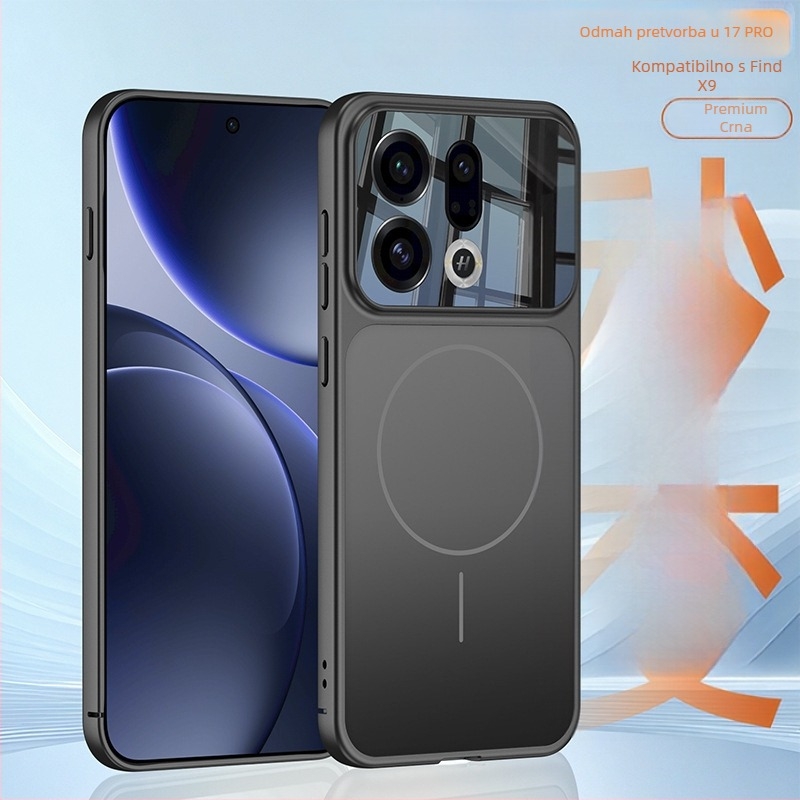 OPPO Find X9 / Find X9 Pro zaštitna futrola — mat plastika, minimalistički stil, zaštita od pada, magnetsko punjenje, prilagodljiva