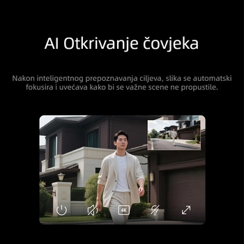 Pametna kamera MJSXJ12HL, upravljanje mobilnom aplikacijom, Android-kompatibilna, unutarnja upotreba, izdanje 2025