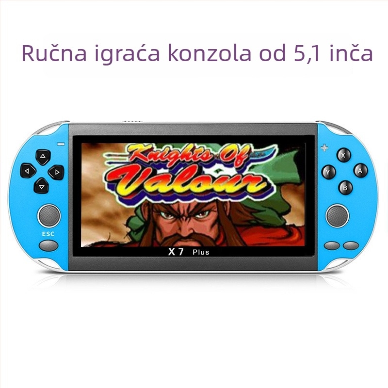 Prenosiva igraća konzola s zaslonima 4.1–4.3 inča (x7), 5.1 inča x7plus i 7 inča x12plus, bez unaprijed instaliranih igara