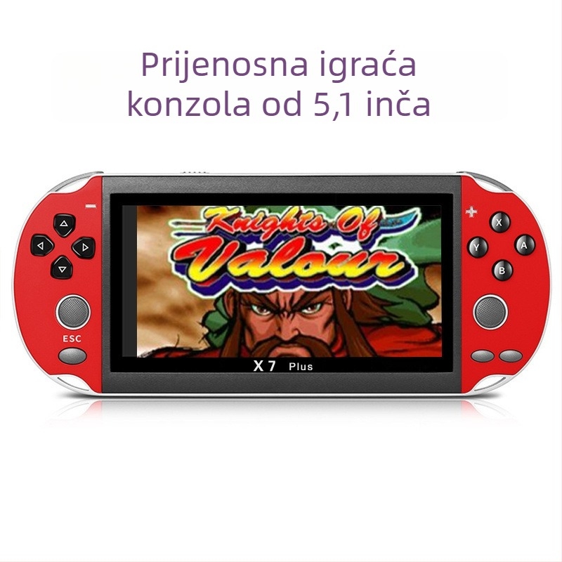 Prenosiva igraća konzola s zaslonima 4.1–4.3 inča (x7), 5.1 inča x7plus i 7 inča x12plus, bez unaprijed instaliranih igara