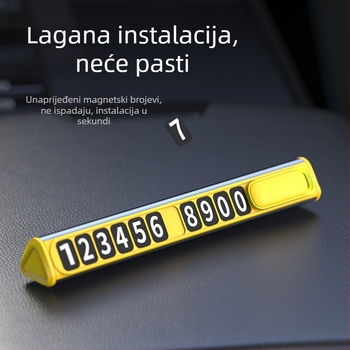 Privremena pločica za parkiranje - skriveni tip, metal, model T10, mogućnost tiskanja loga, bez prilagođavanja