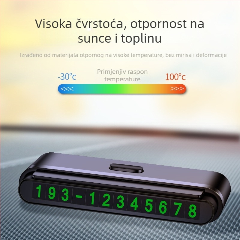 Che Geshi plastična pločica za privremeno parkiranje automobila, skrivenog tipa, svjetleća, model 433