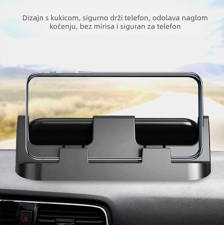 Skriveni nosač za telefon u automobilu sa privremenom tablicom za parkiranje i aromaterapijom • Model 00210 • Materijal: plastika • Ispis logotipa moguć