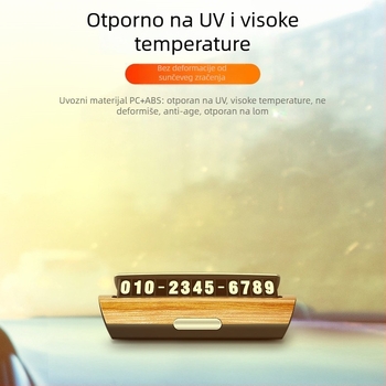 Privremena skrivena pločica za parkiranje automobila, noćno svjetleća, model 1600, tvrtka Changguan, težina 100 g