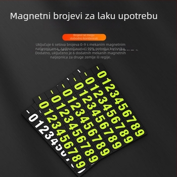 Privremena skrivena pločica za parkiranje automobila, noćno svjetleća, model 1600, tvrtka Changguan, težina 100 g