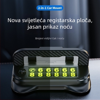 Svijetleća plastična pločica za parkiranje automobila, model Stop Sign, mogućnost ispisa logotipa, porijeklo Shenzhen