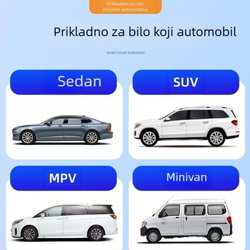 Metalni dodatak za unutrašnjost vozila – skrivena privremena tablica za parkiranje, LP model, moguć tisak logotipa