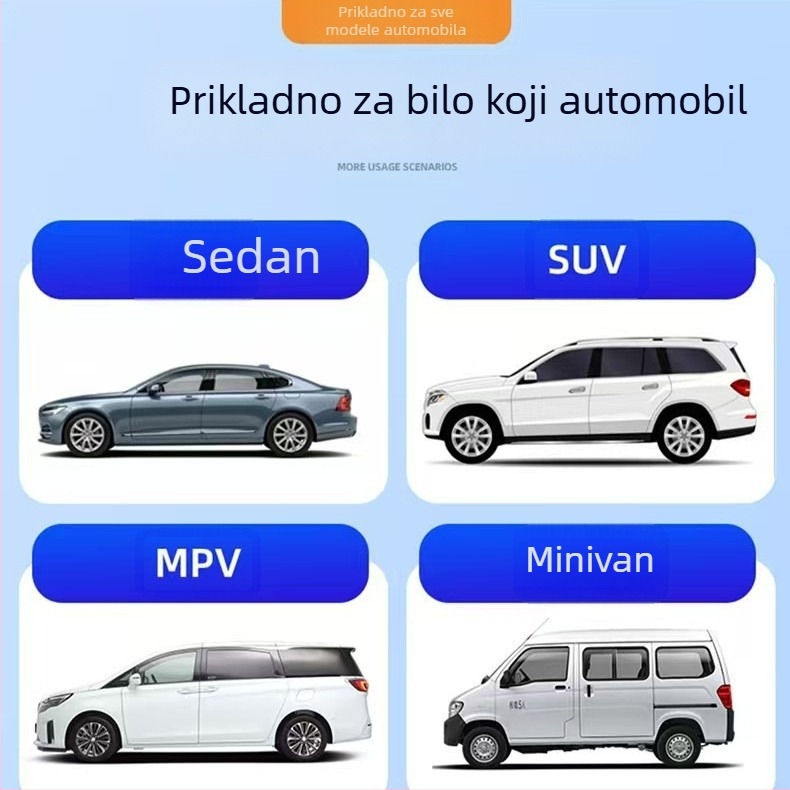 Metalni dodatak za unutrašnjost vozila – skrivena privremena tablica za parkiranje, LP model, moguć tisak logotipa