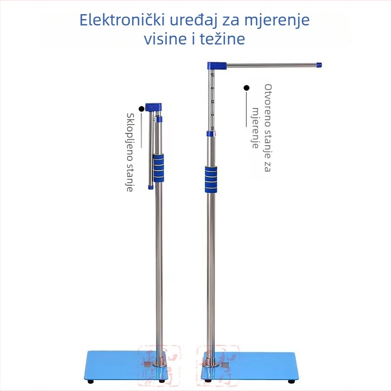 Kompaktni prijenosni elektronički mjerač visine i tjelesne mase za odrasle i djecu – zdravstveni pregledi u školama i vrtićima