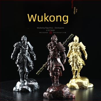 Sun Wukong statue od smole – ručno izrađena auto unutarnja dekoracija, moderni minimalistički dizajn