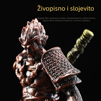Sun Wukong statue od smole – ručno izrađena auto unutarnja dekoracija, moderni minimalistički dizajn