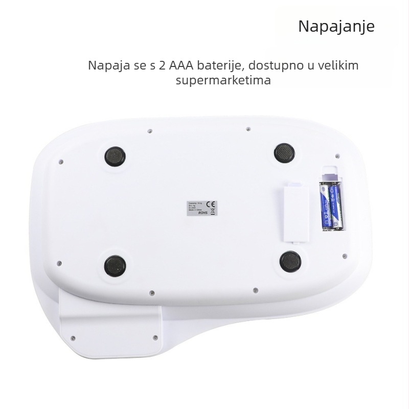 Elektronička vaga za kućne ljubimce: mačke i psi, max 15 kg, preciznost 1 g, Jia Mo, napajanje s 2×AAA baterijama