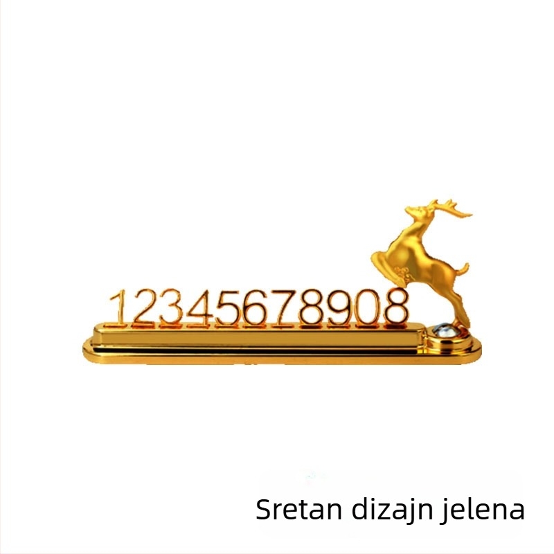 Privremena pločica za parkiranje automobila, metalna, model YH-L2061, otisnuti logo, licencirana privatna etiketa, prilagodba dostupna