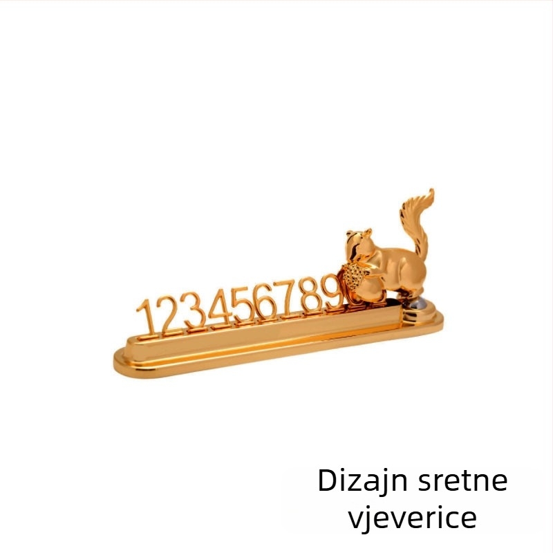 Privremena pločica za parkiranje automobila, metalna, model YH-L2061, otisnuti logo, licencirana privatna etiketa, prilagodba dostupna