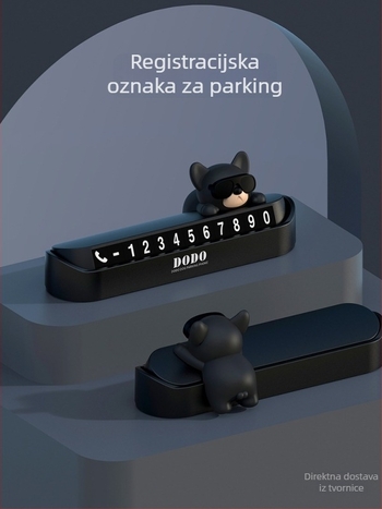 Wattsup Elektronički privremeni znak za parkiranje autom s brojem telefona, plastično kućište
