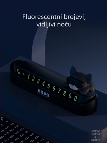 Wattsup Elektronički privremeni znak za parkiranje autom s brojem telefona, plastično kućište