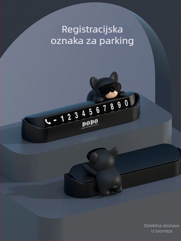 Wattsup Elektronički privremeni znak za parkiranje autom s brojem telefona, plastično kućište