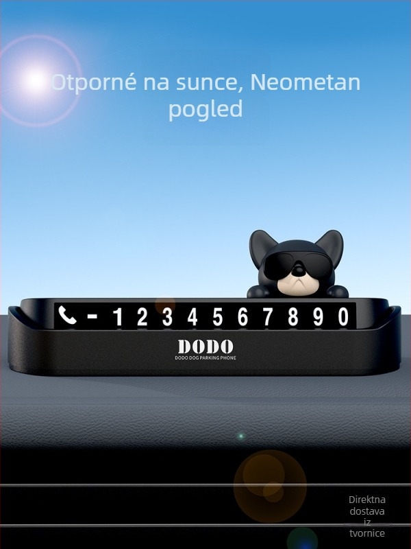 Wattsup Elektronički privremeni znak za parkiranje autom s brojem telefona, plastično kućište