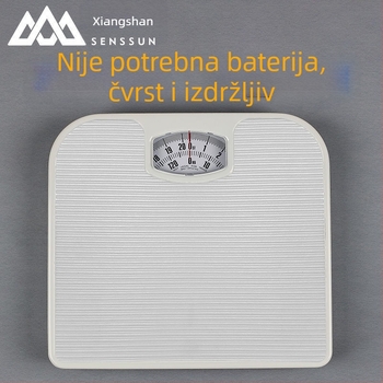 Mehanička vaga za tjelesnu težinu, opruga, metalno kućište, model s pokazivačem, kućna zdravstvena vaga, pogodna za studente