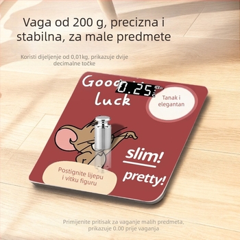 Vaga za tjelesnu težinu i masnoću, Bluetooth, kućna upotreba, kapacitet 180 kg, raspon mjerenja 200 g–180 kg, marka Mansilan Mengya