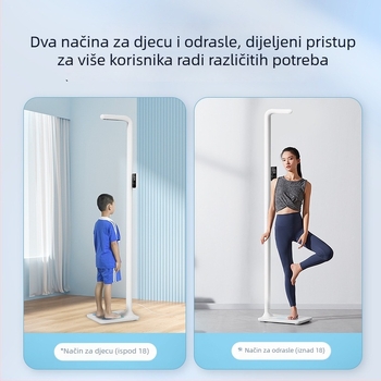 Inteligentna elektronička vaga za mjerenje težine s ultrazvučnim mjerenjem, Bluetooth i glasovnim najavama, BMI, model CP30C