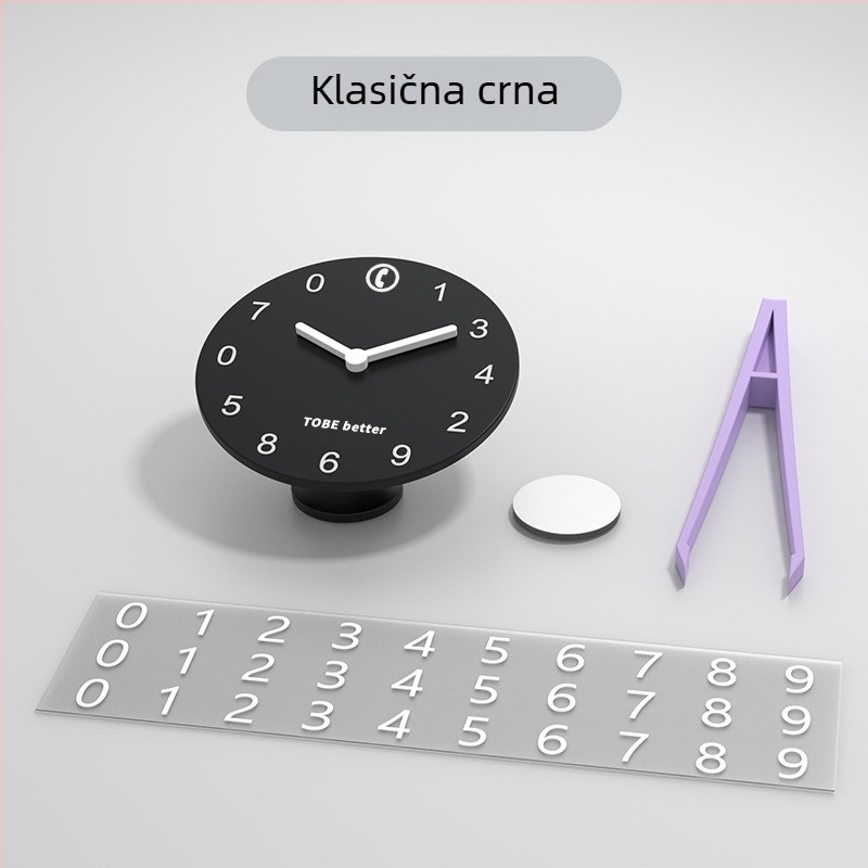 Plastična privremena tablica za parkiranje, prilagodljiva, s otiskom logotipa (model Clock number plate)