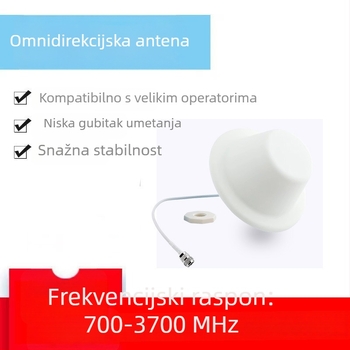 Unutarnja omnidirekcijska stropna antena, 698–3700 MHz, s kapom gljive za komunikacijske sustave