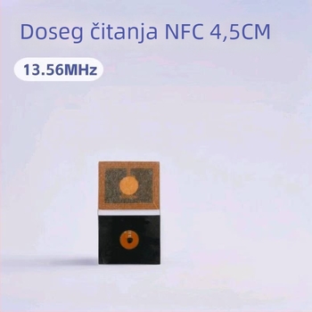 NFC antena za pametne satove, univerzalni model, bez podešavanja, domet čitanja 4,5 cm, 13,56 MHz