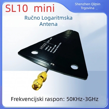 SL10Mini Logaritamska Periodična Antena - 50 kHz–3 GHz, niska frekvencija, visok dobitak, usmjerena prijemna antena za satelit