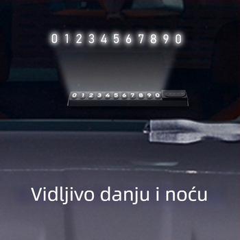 Skrivena magnetska registarska pločica za automobil – model Little One H10, plastični materijal, logo OK, marka Chenghe