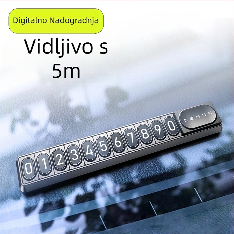 Skrivena magnetska registarska pločica za automobil – model Little One H10, plastični materijal, logo OK, marka Chenghe