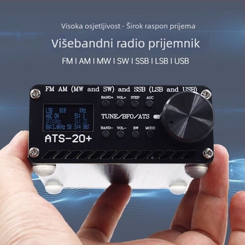 PAREK ATS-20 Si4732 radio prijemnik s punim opsegom – FM/AM/MW/SW, SSB (LSB/USB), mono