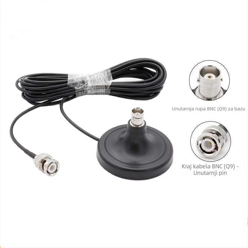 HCY Bežični mikrofon antenijski produžni kabel, BNC muški–ženski, 50 Ω, SWR ≤ 2