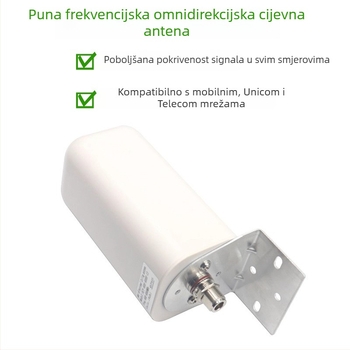Vanjska 4G/5G omnidirekcijska cilindrična antena s pojačalom signala, 868/915 MHz, za usmjerivač i mrežnu karticu