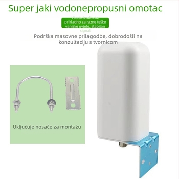 Vanjska 4G/5G omnidirekcijska cilindrična antena s pojačalom signala, 868/915 MHz, za usmjerivač i mrežnu karticu