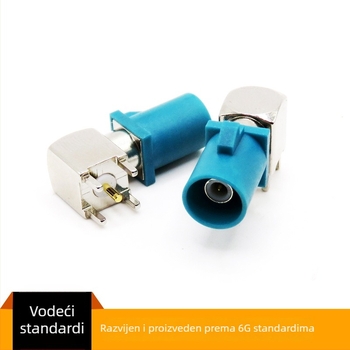 Fakra PCB konektor, tip ACD, 1 pin, bakreni izolator, automobilska GPS antena RF priključak