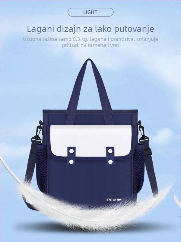 Torba za dopunske nastave od Oxford platna, podstava od najlona, ultra lagana, otporna na habanje, reflektirajuća za noćnu sigurnost, unisex, pogodna za osnovnu školu, anime uzorak