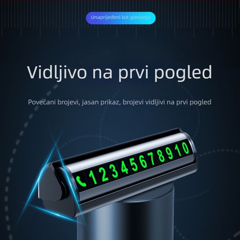 Skriveni dvostruki metalni znak za parkiranje - metalna konstrukcija, tiskano logo, brend Pinker
