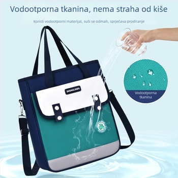 Najlonska torba za dopunske nastave za osnovnoškolce, vodootporna i izuzetno lagana, podstava od poliestera, unisex crossbody torba za izvanškolsku nastavu
