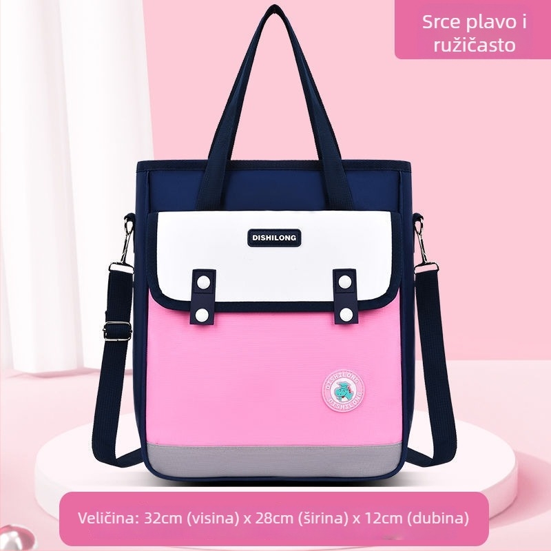 Najlonska torba za dopunske nastave za osnovnoškolce, vodootporna i izuzetno lagana, podstava od poliestera, unisex crossbody torba za izvanškolsku nastavu