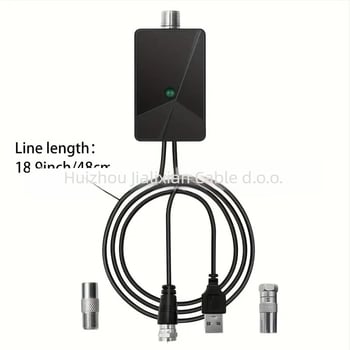 HDTV digitalna TV antena s pojačivačem signala – stereo pojačanje za europske i američke antene