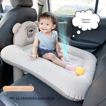 Naduvljivo dječje automobilno ležište za stražnje sjedalo; površina od poliestera; nosivost 25 kg; težina 0,5 kg; marka Xintianyou