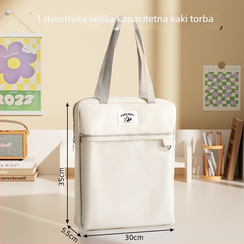 Little Geek Torba za učenje sa zipom od platna, Unisex, Osnovna škola, Izvanškolsko obrazovanje